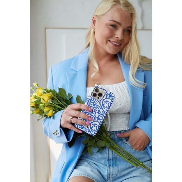 Bright blue phone case