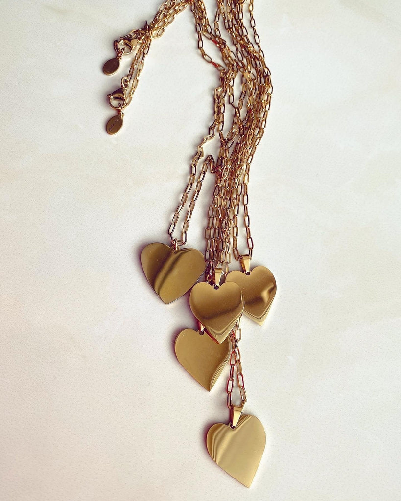 Stylish gold colour necklaces