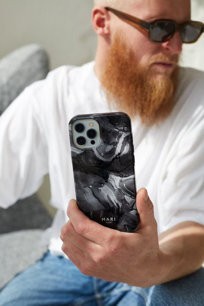 GREY MARBLE PHONE CASE