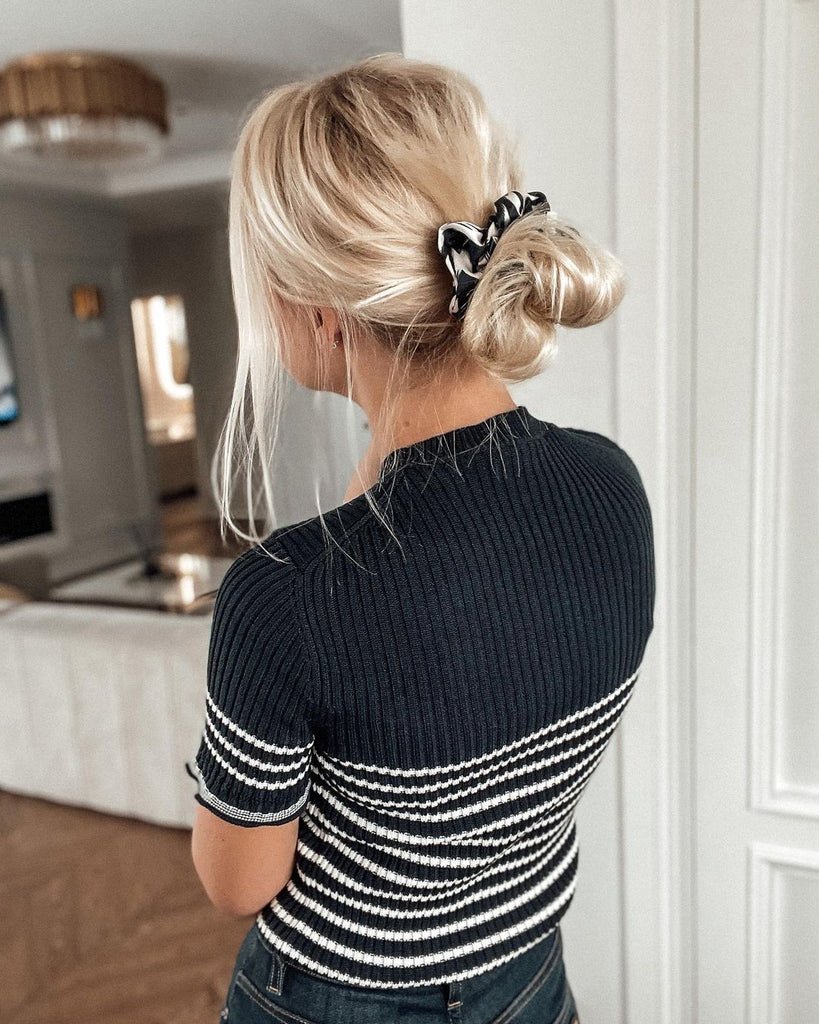 Zebra scrunchie