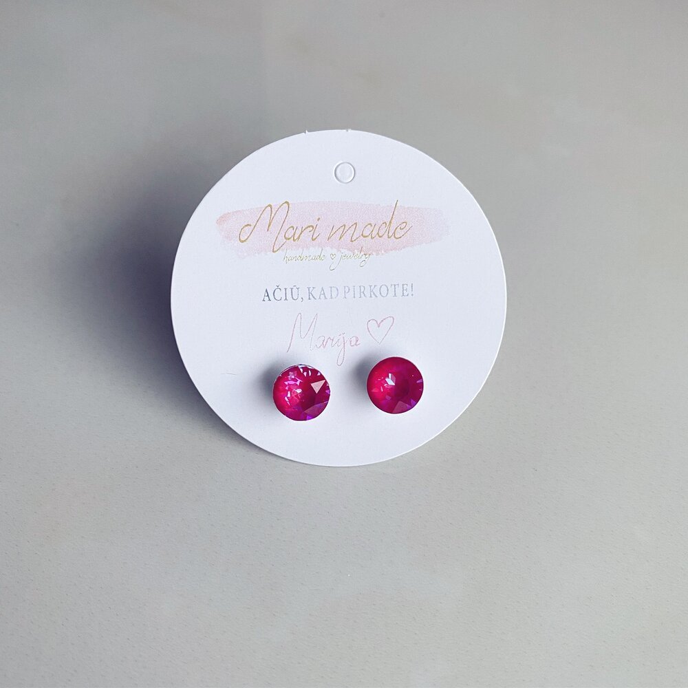 Indian pink earrings