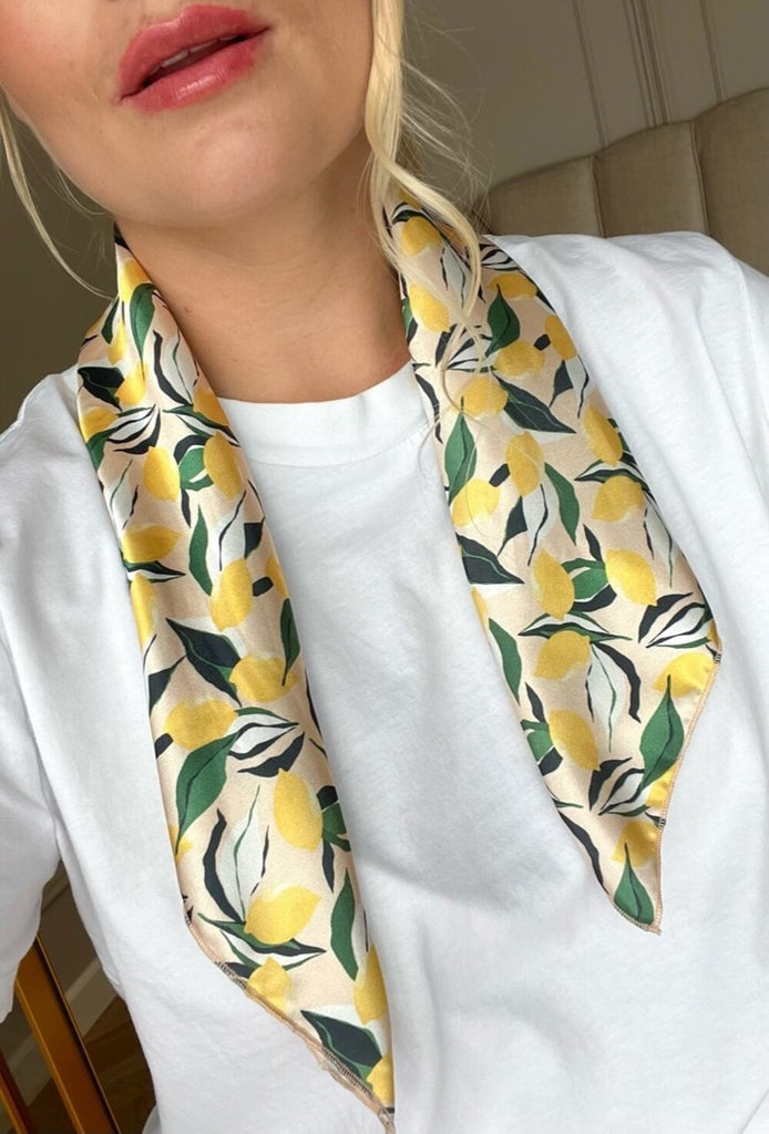 Nude lemon scarf for every day