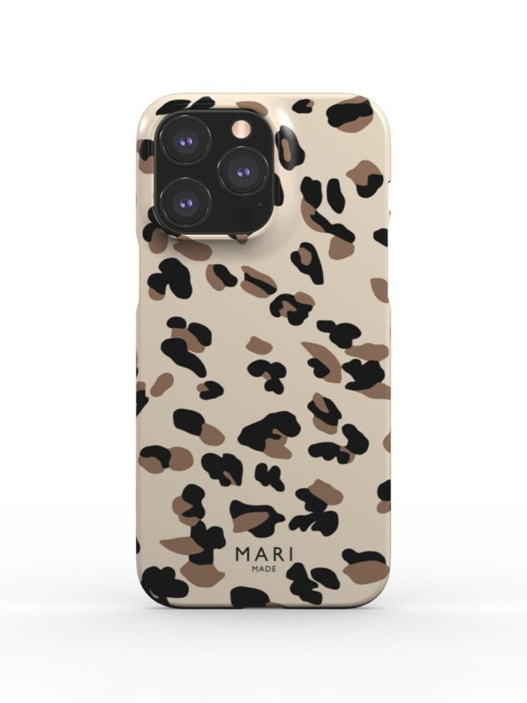 Nude leopard phone case