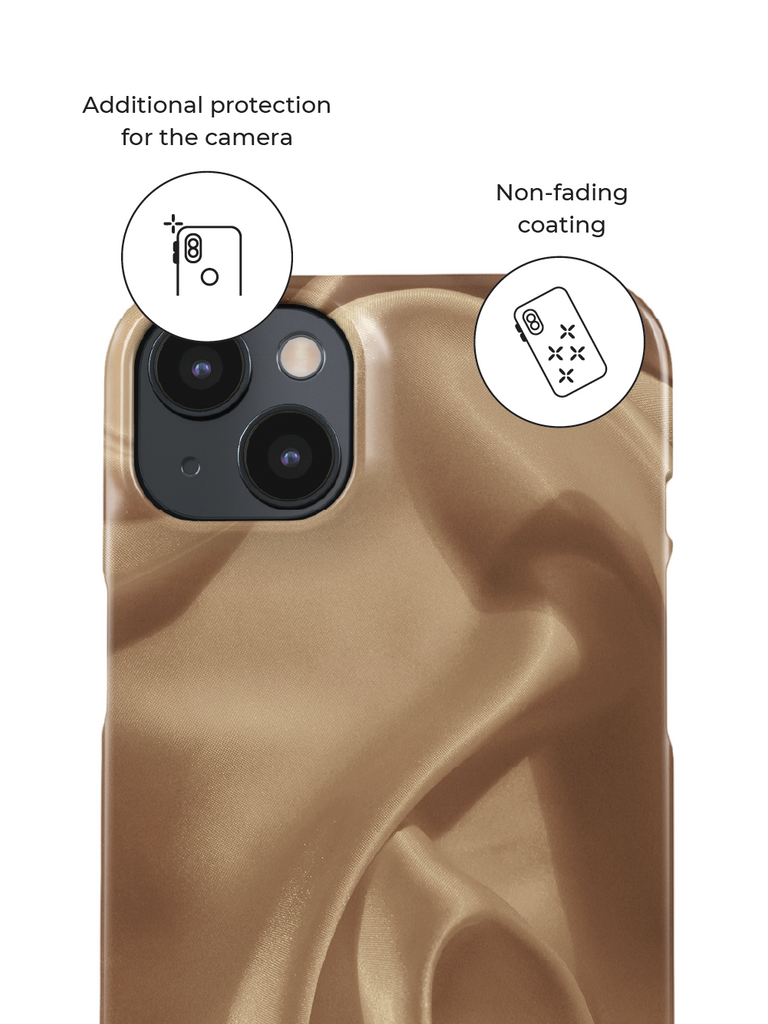 Phone case with additional protection for the camera
