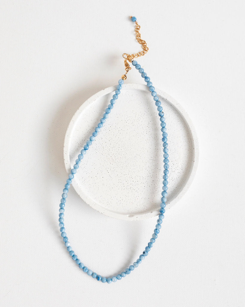 Amazonian Azure minimalist necklace