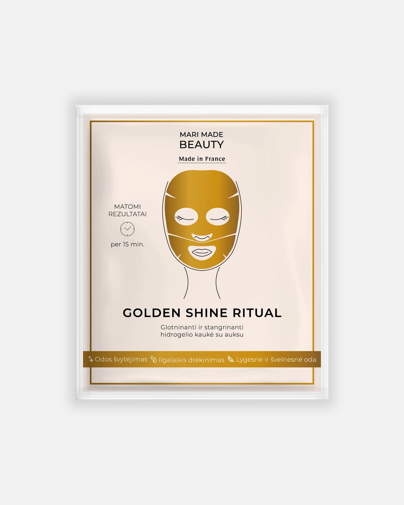 Luxury gold face mask