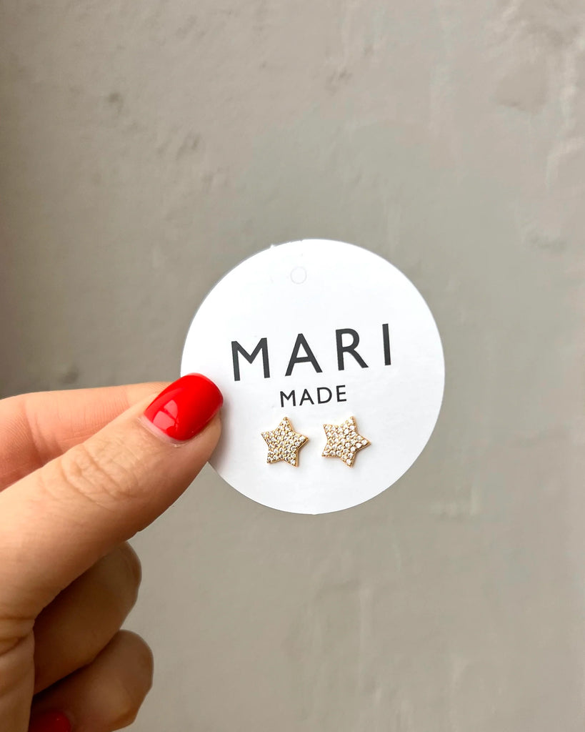 Mini star earrings