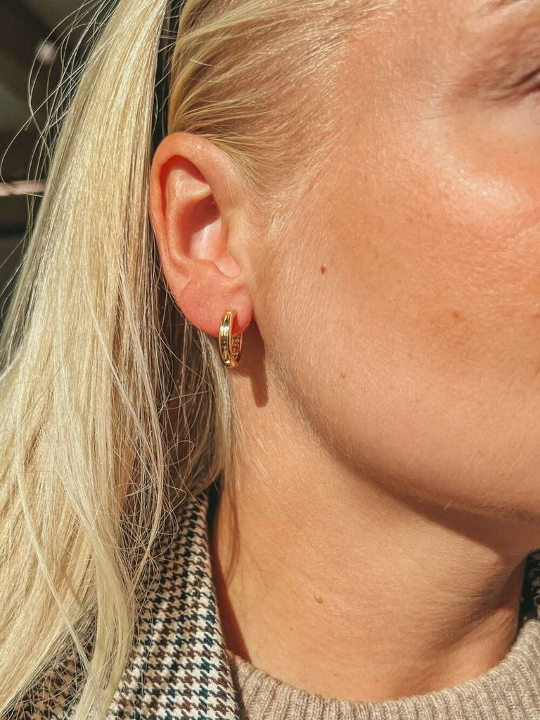 Classic gold earrings