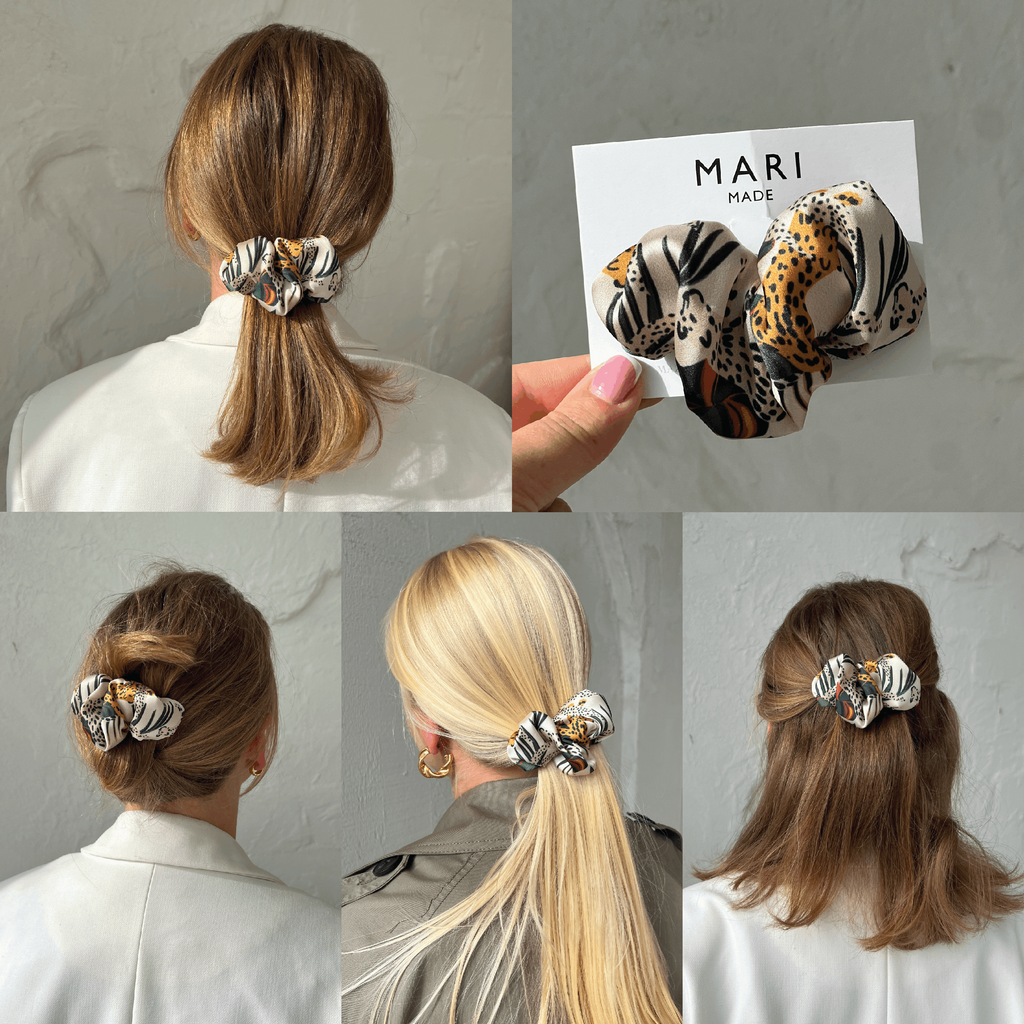 Jungle dance scrunchie hair clip