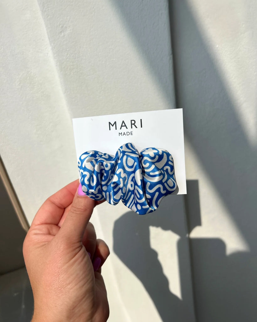 SCRUNCHIE BARRETTE CORAL REEF
