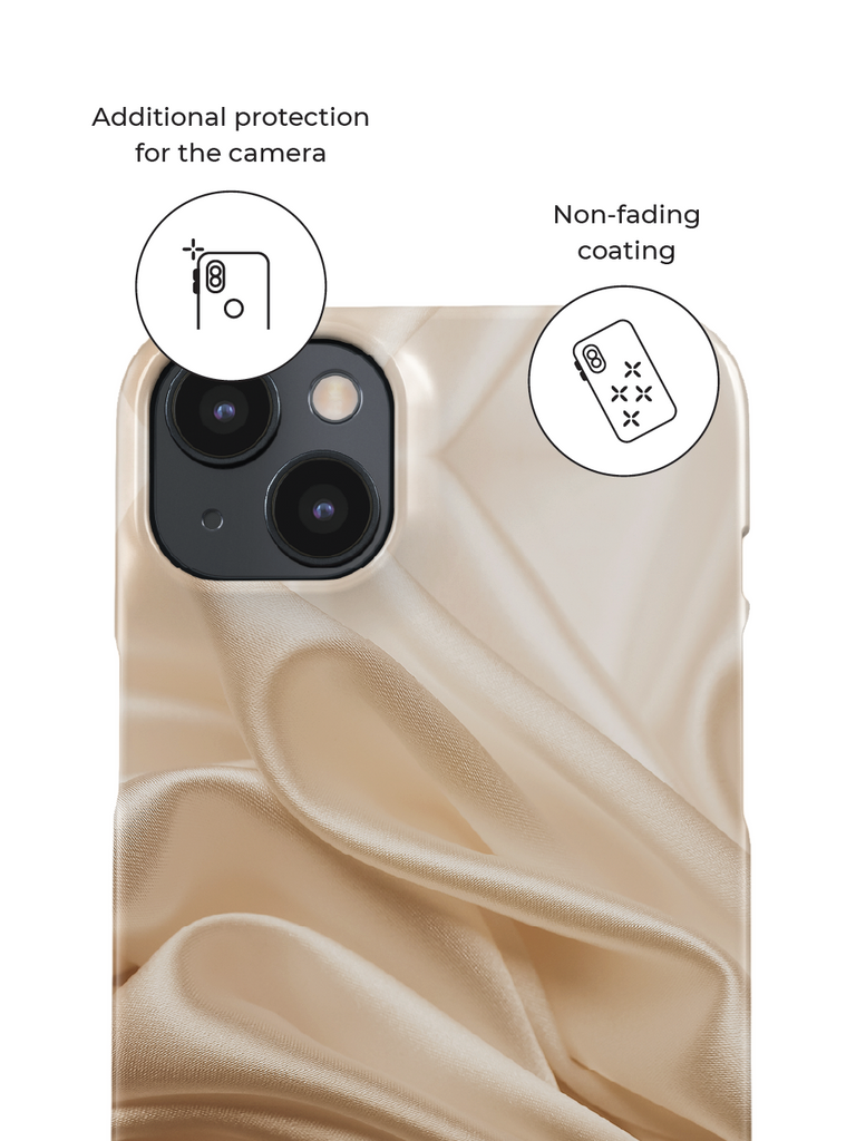 Phone case with additional protection for the camera