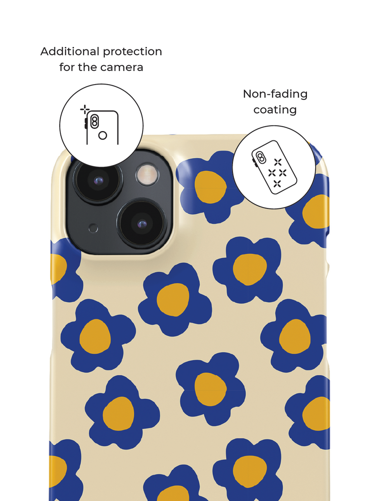 Phone case with additional protection for the camera