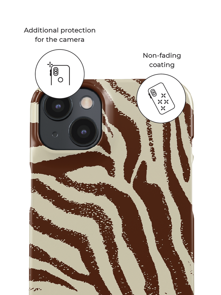 Phone case with additional protection for the camera