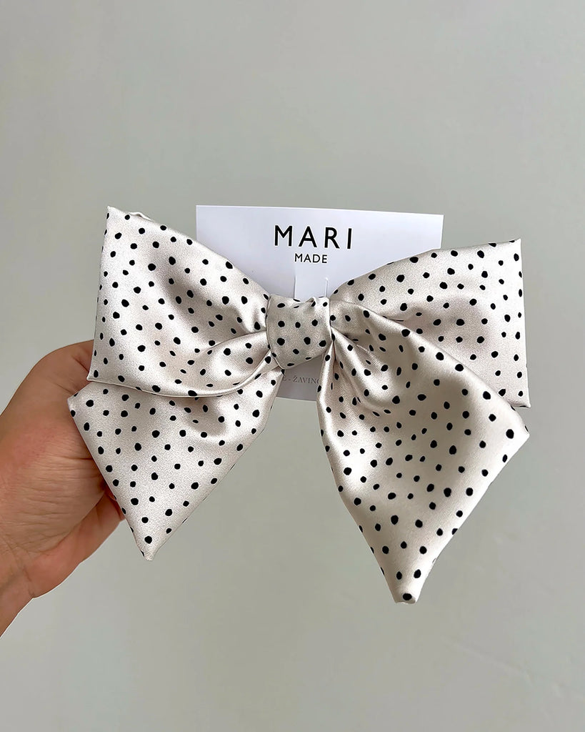 DOTTED BOW BARRETTE