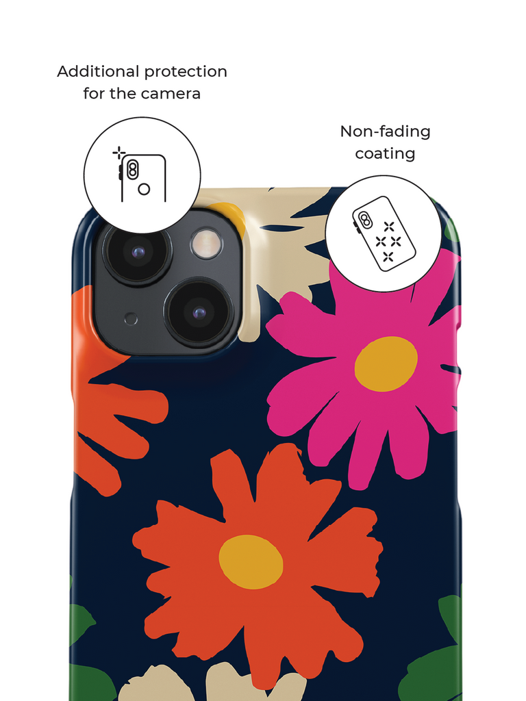 Phone case with additional protection for the camera