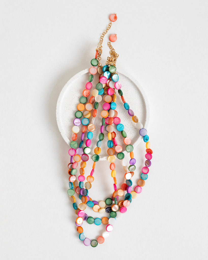 Colorful necklaces for vacation