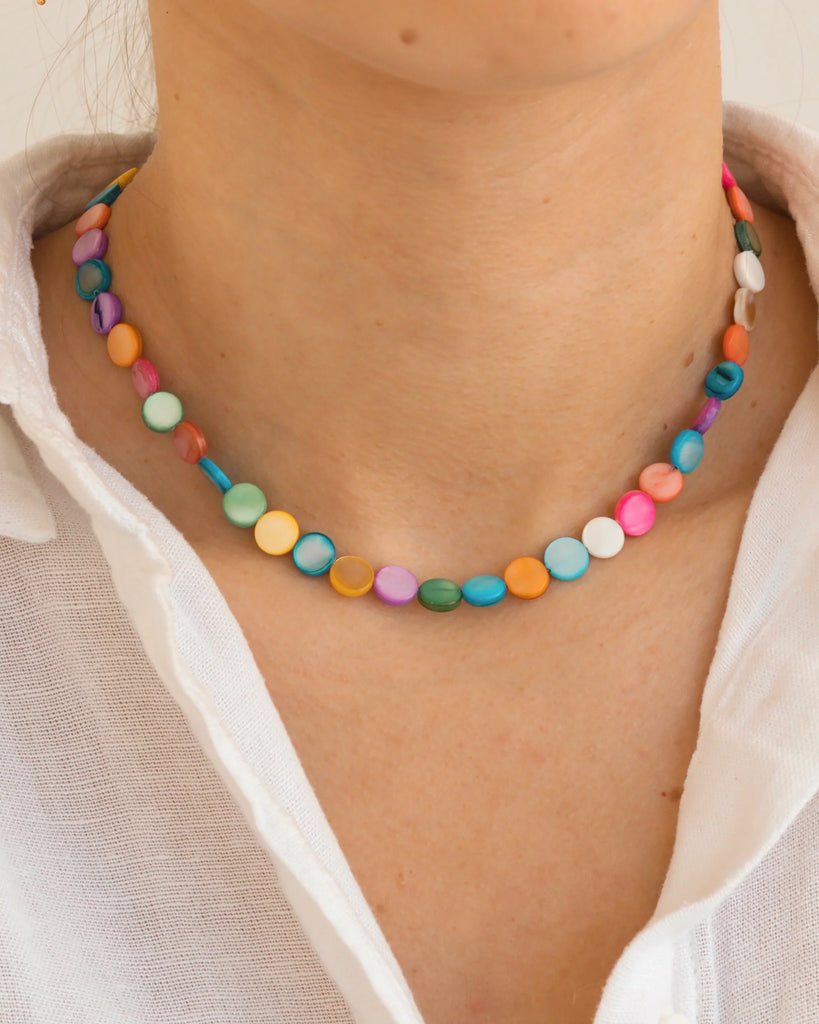 Colorful necklace for summer