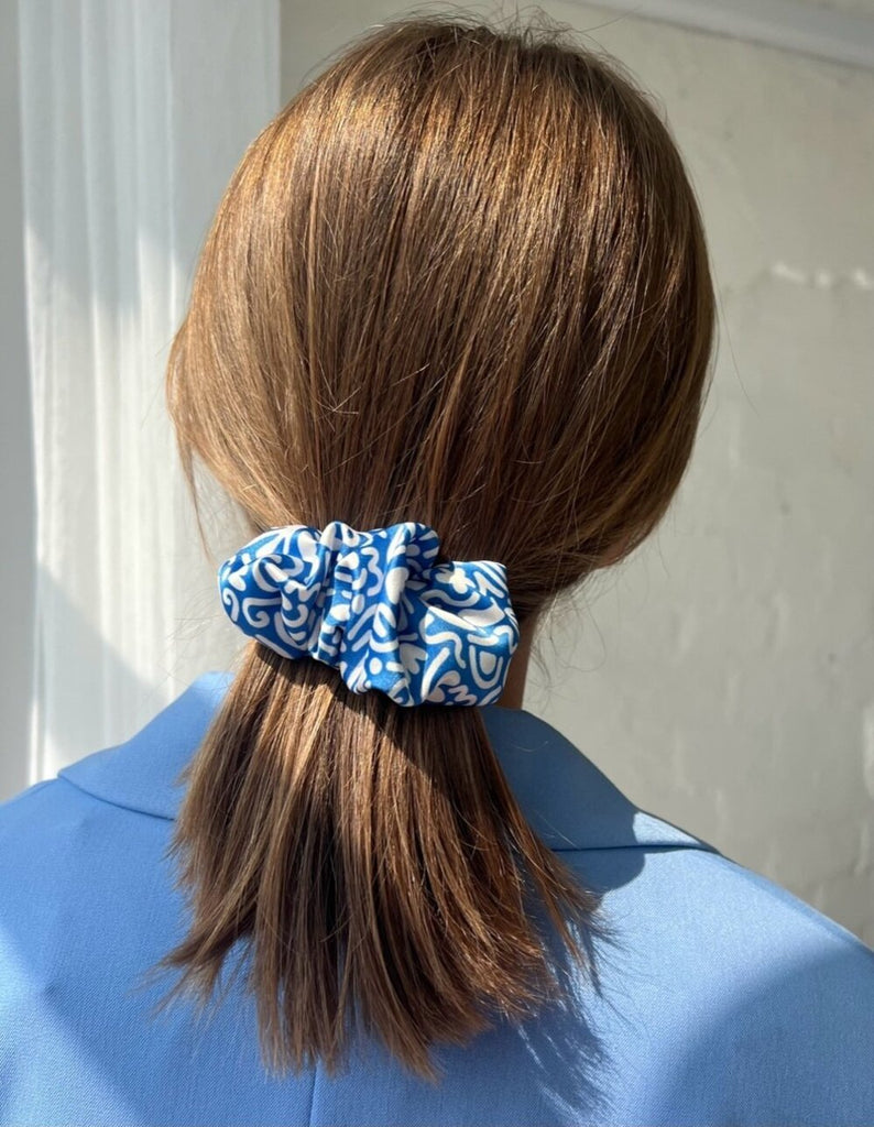 Unique blue hair clip