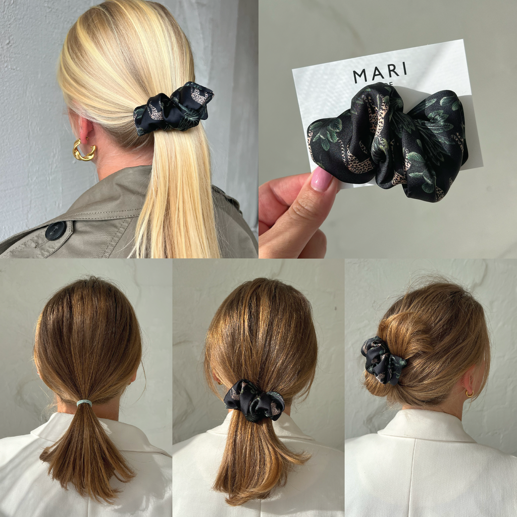 Leopards glam scrunchie hair clip