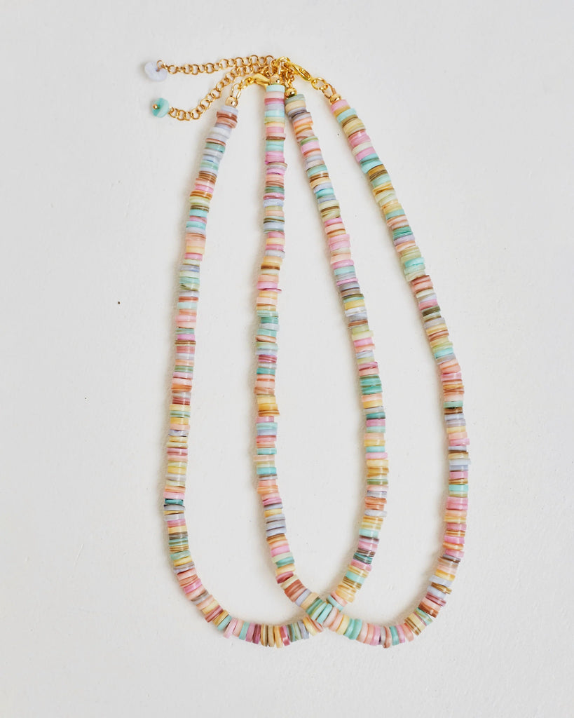 Pastel colour necklaces