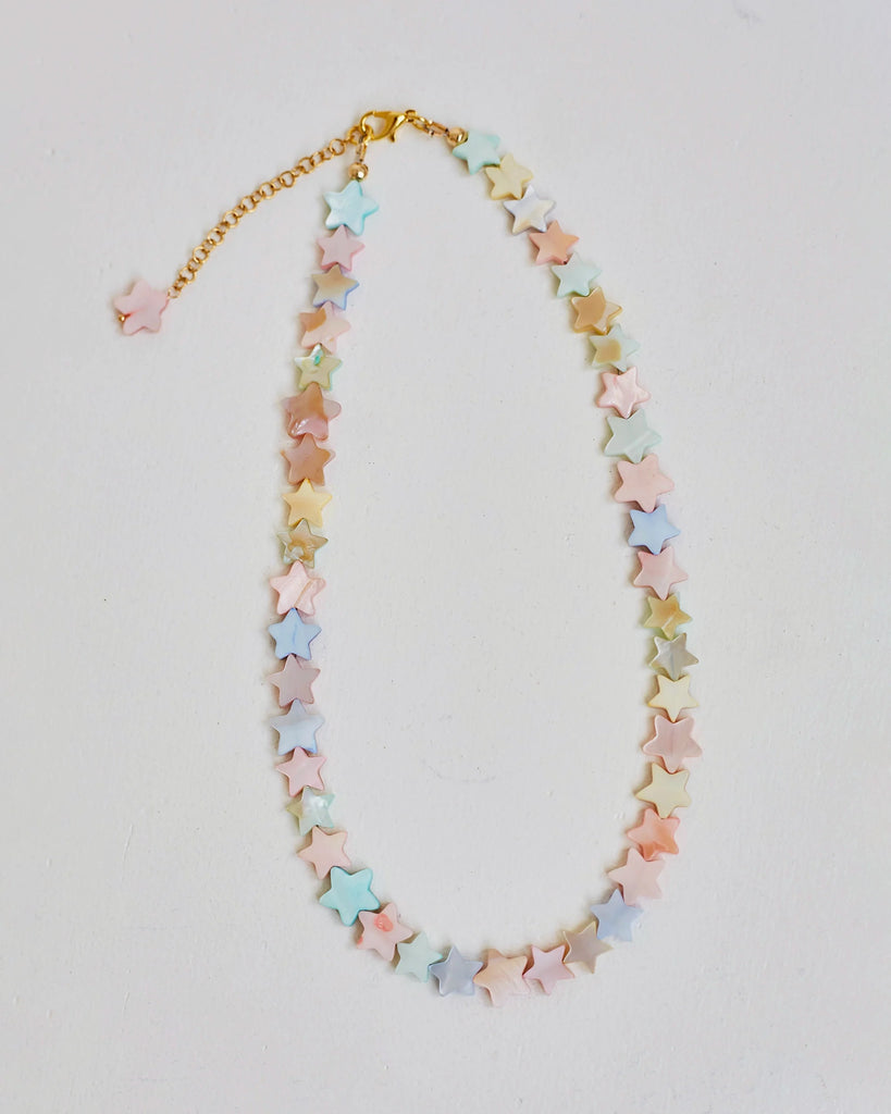 Colourful necklace with stars