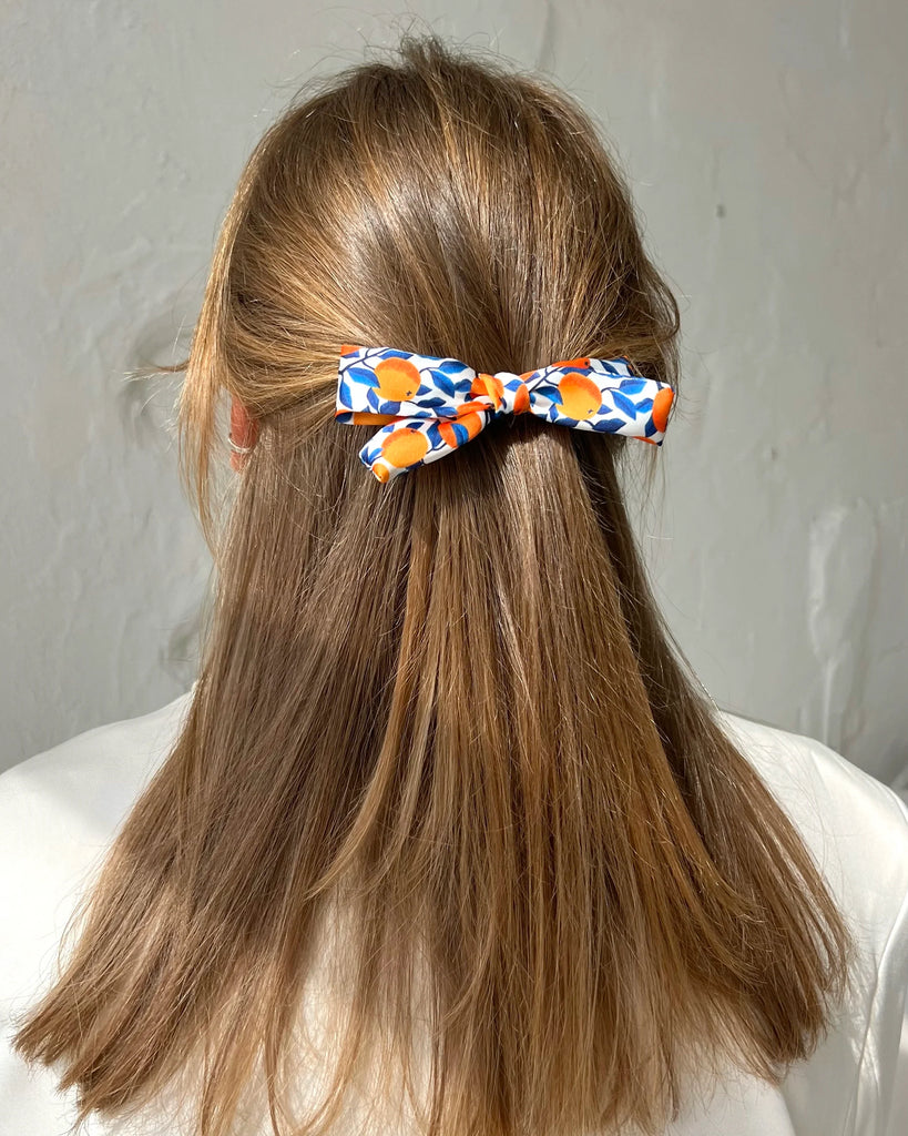 Bright mini bow hair clip