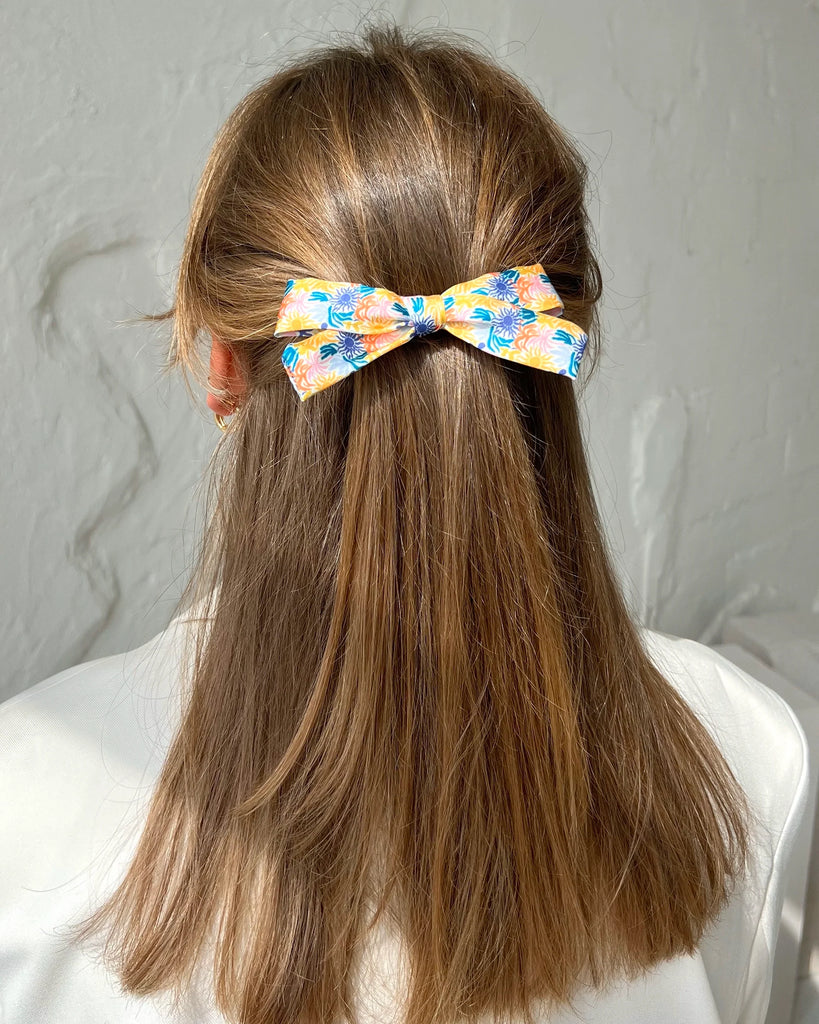 Colorful mini bow hair clip