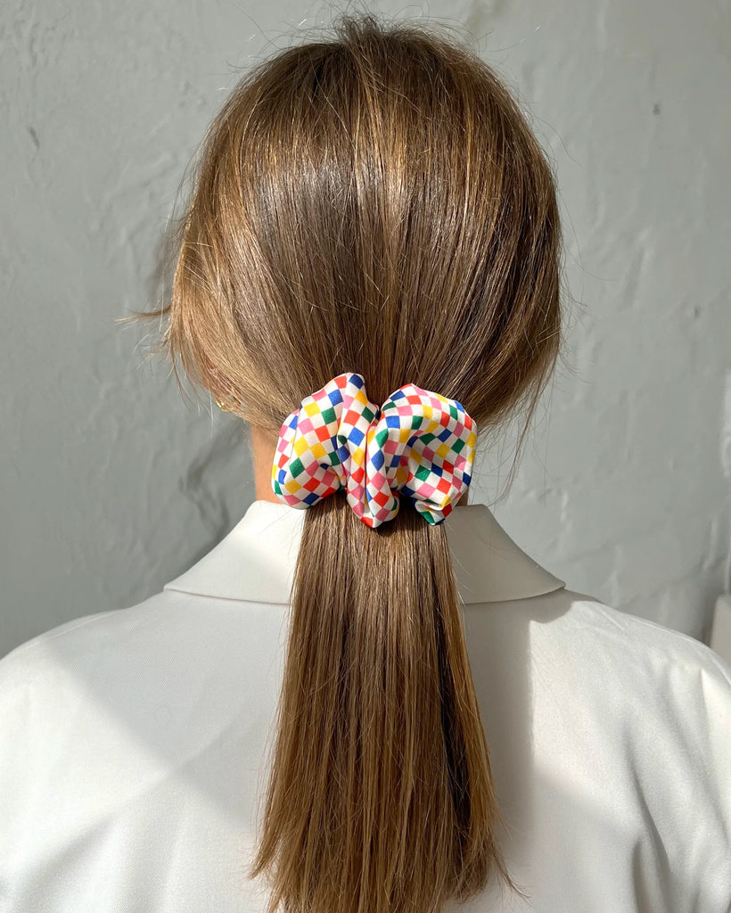 Handmade scrunchie hair clip