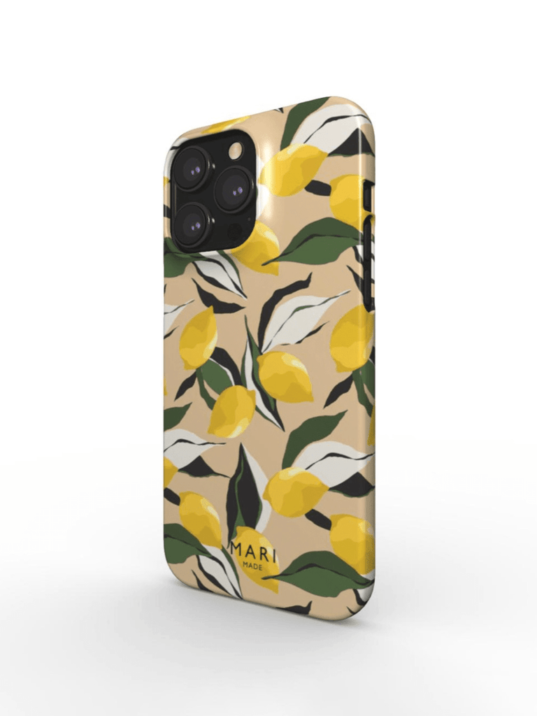 Nude phone case with lemons