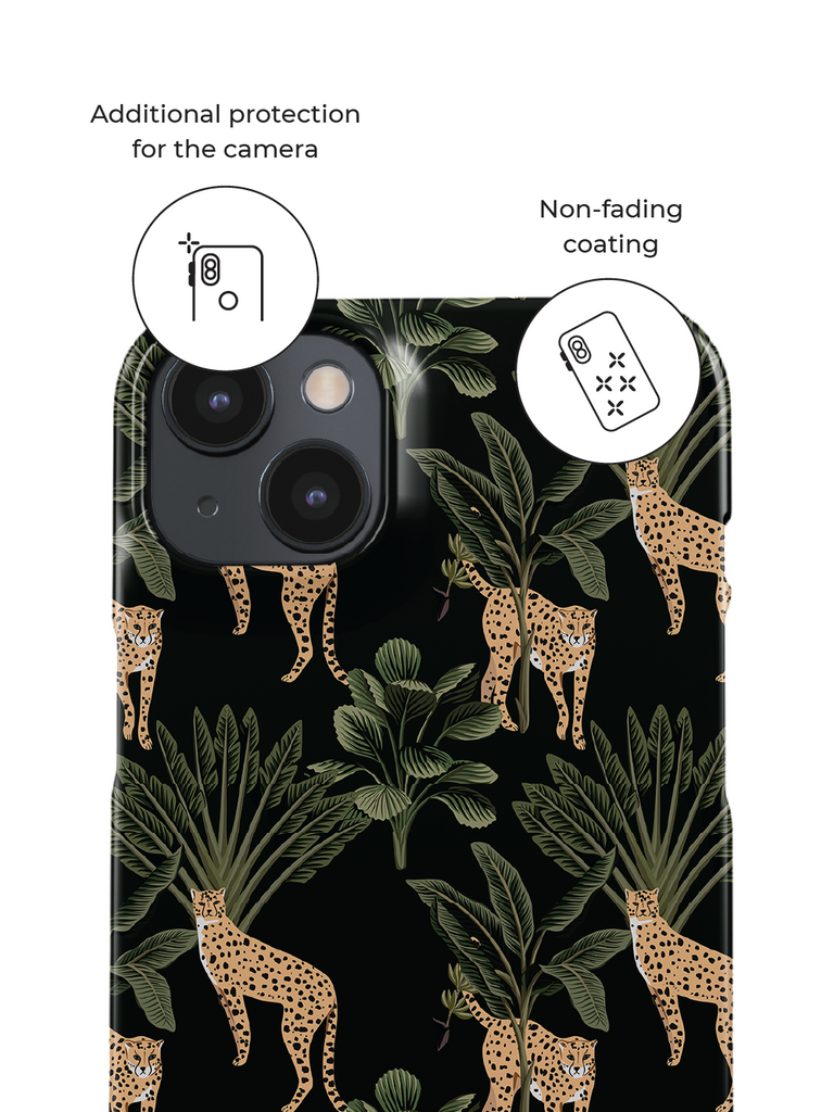 Phone case with additional protection for the camera