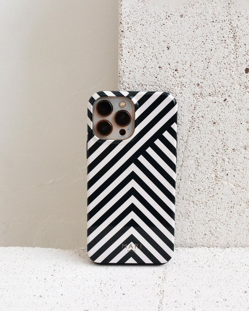 Black and white phone case