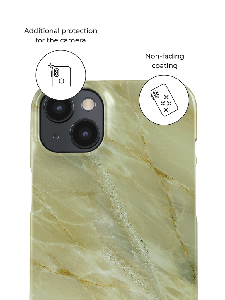 Phone case with additional protection for the camera