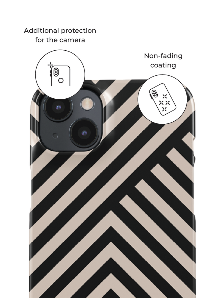 Phone case with additional protection for the camera