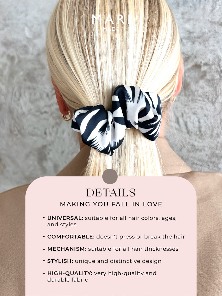 Stylish scrunchie barrettes