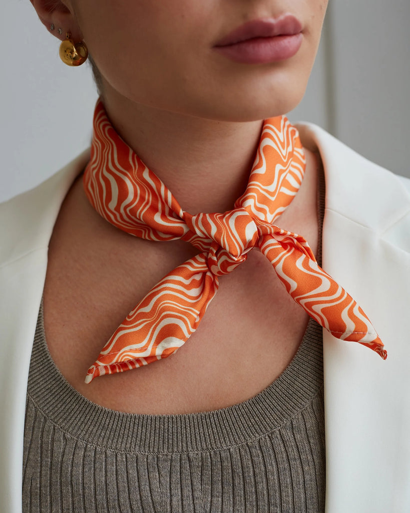 SMALLER SCARF ORANGE DANCE