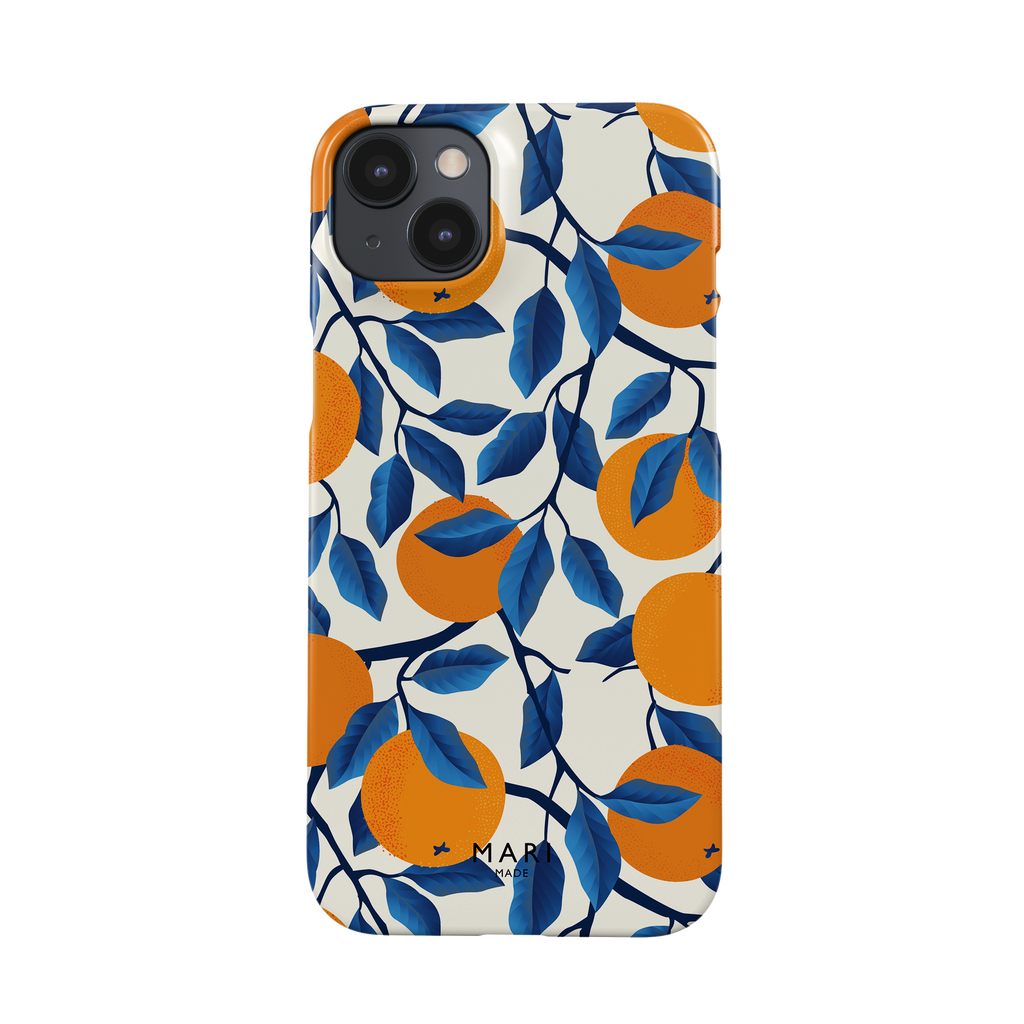 Bright phone case with oranges