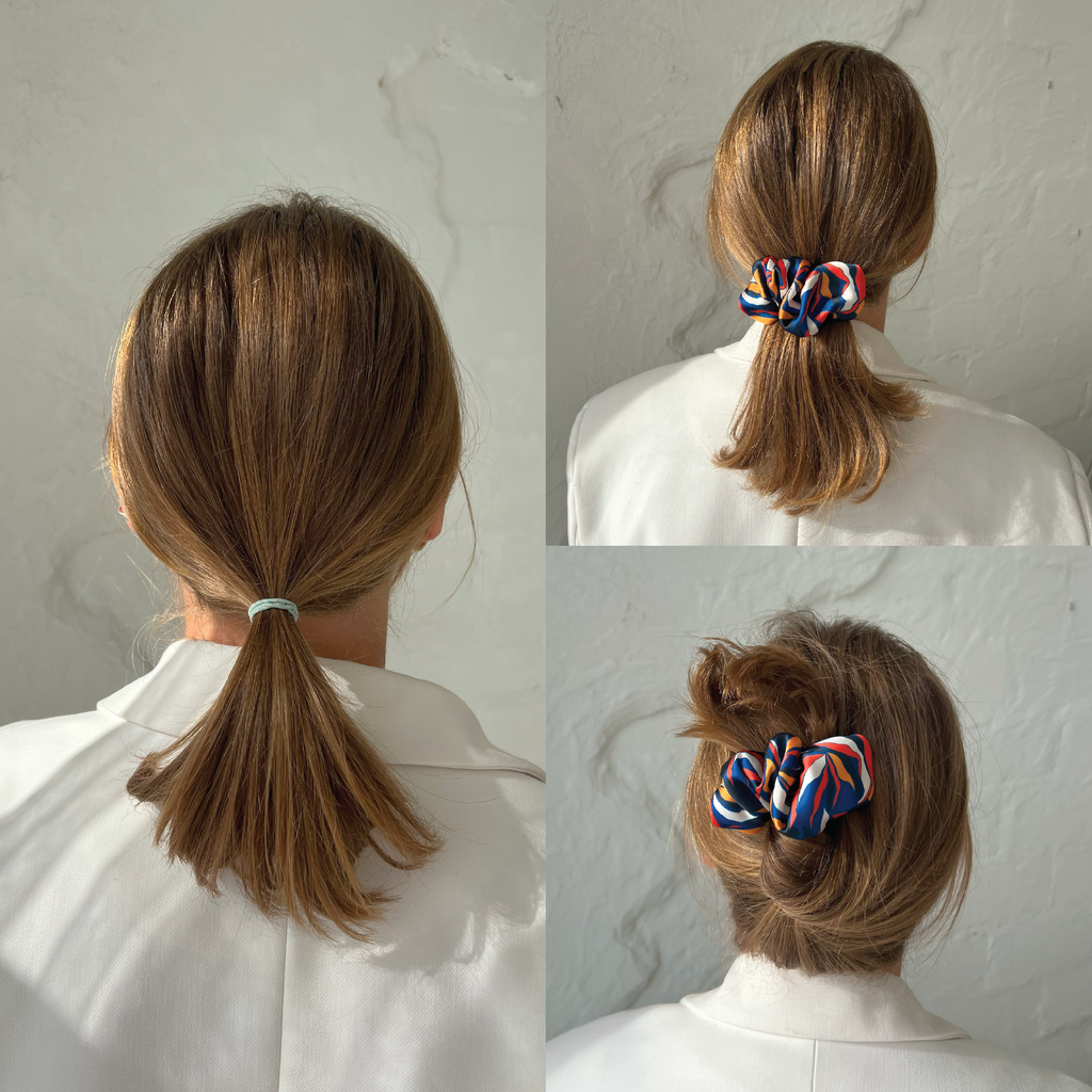 SUBTROPICAL STYLE SCRUNCHIE HAIR CLIP