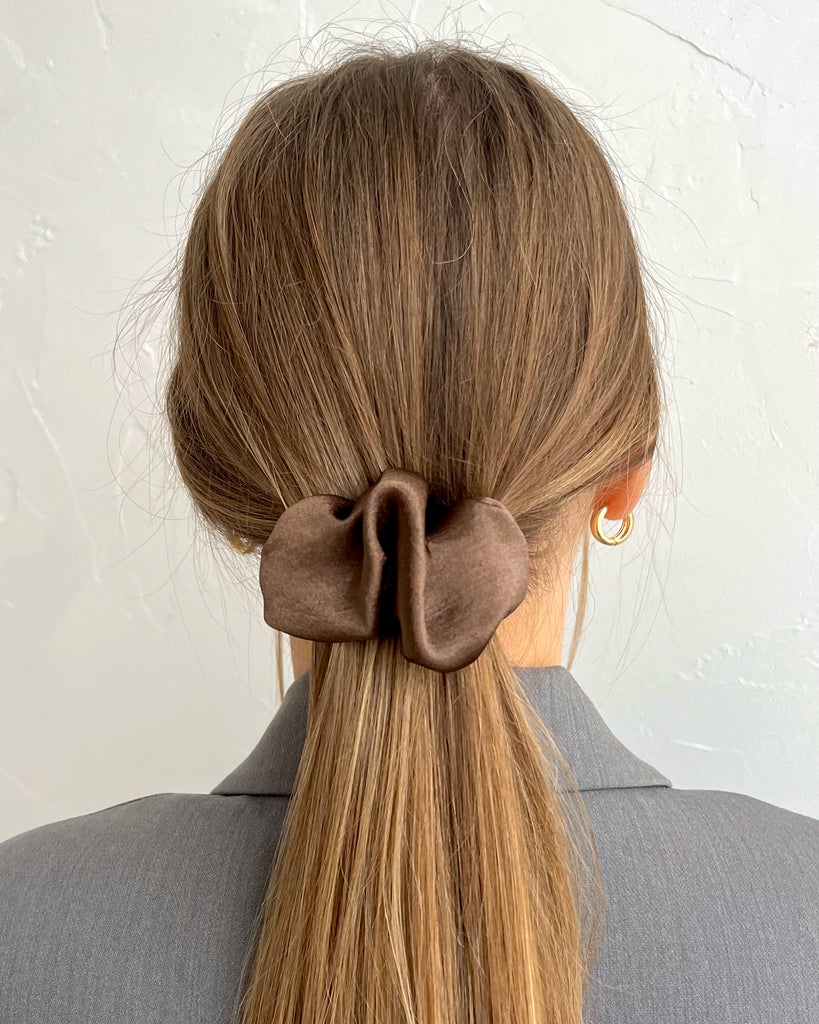 Handmade brown hair clip