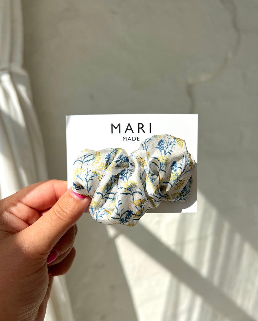 Provence garden scrunchie barrette