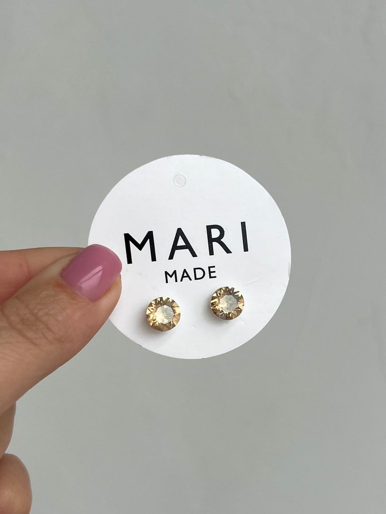 Champagne earrings