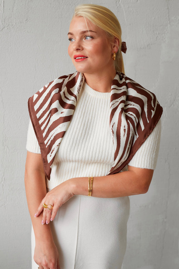 LARGER SCARF CLASSIC ZEBRA