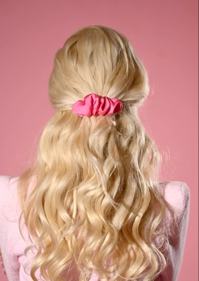 Stylish pink hair clip