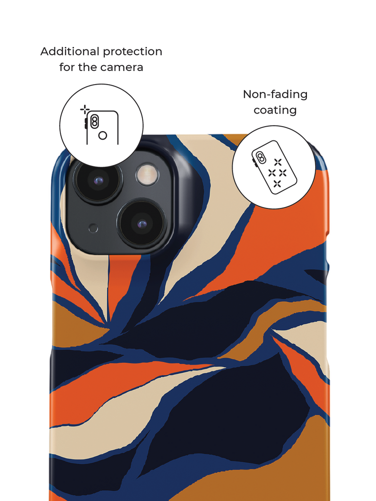 Phone case with additional protection for the camera