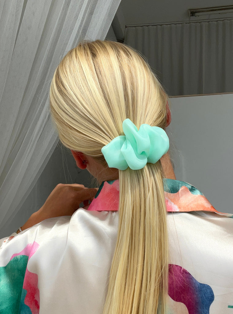 SCRUNCHIE BARRETTE TURQUOISE