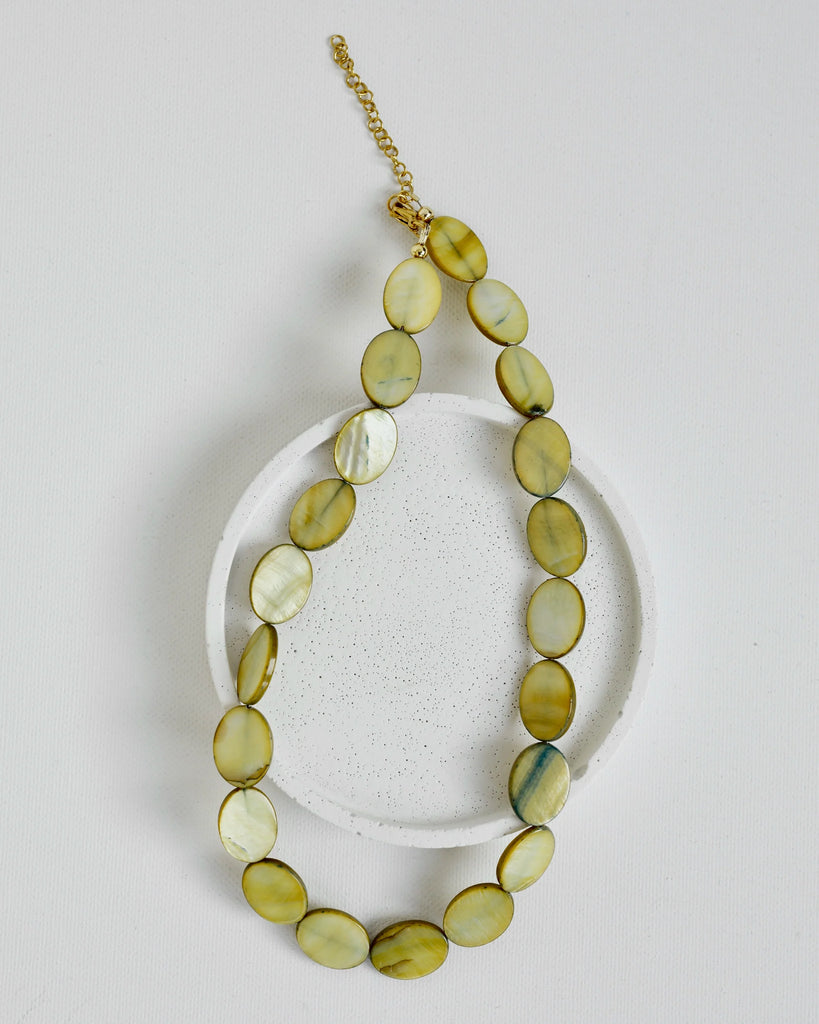 Kiwi green necklace