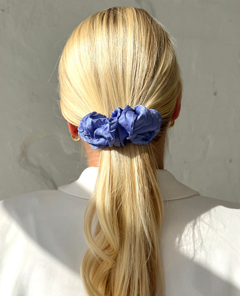 PURPLE SCRUNCHIE BARRETTE