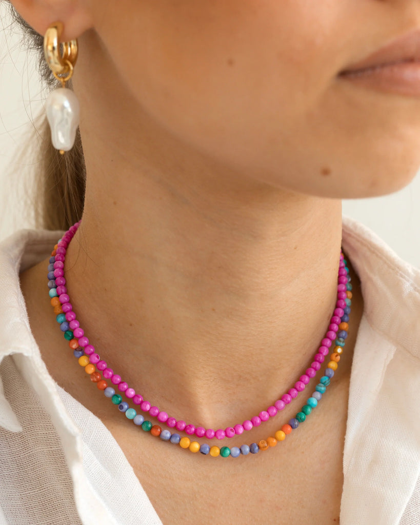 Colourful necklace for vacation