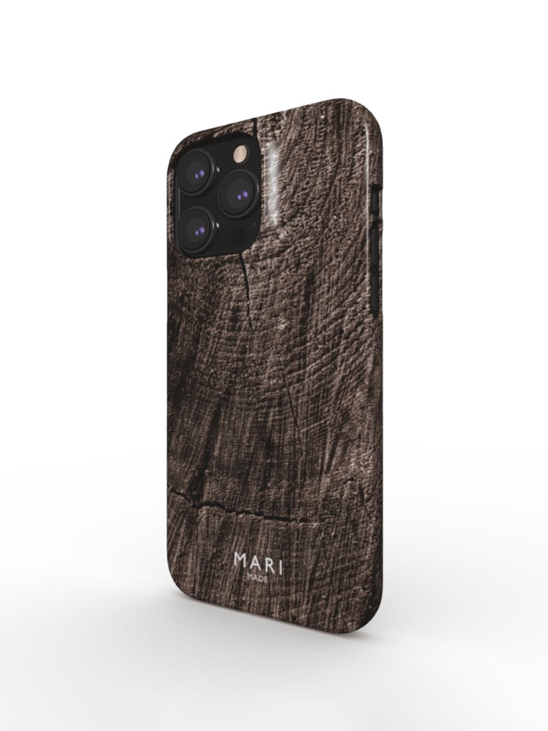 Dark wood design phone case