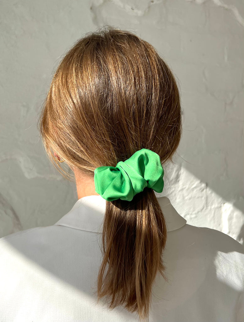 Bright green hair clip