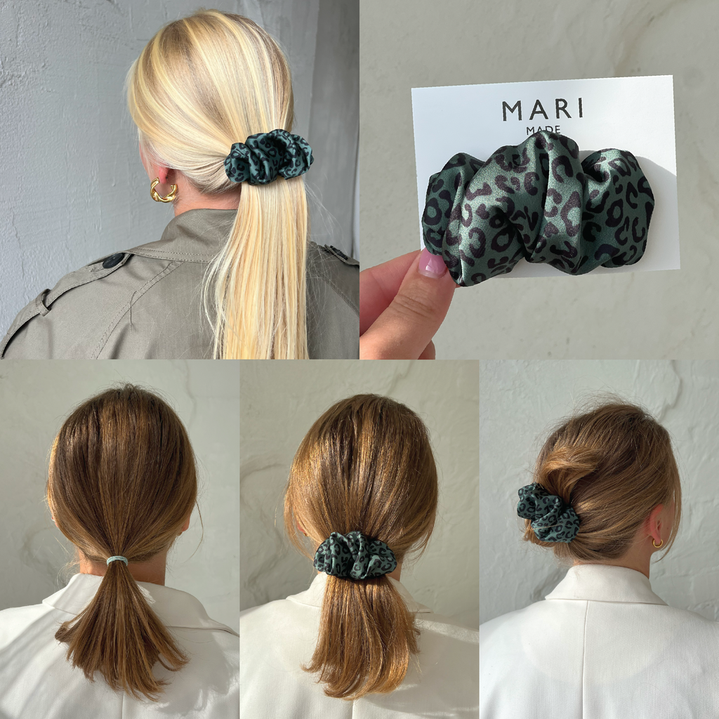 Urban jungle scrunchie hair clip